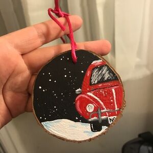 Vintage esq car Christmas ornament